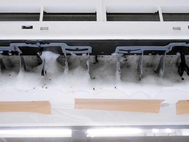 カビがついているエアコン